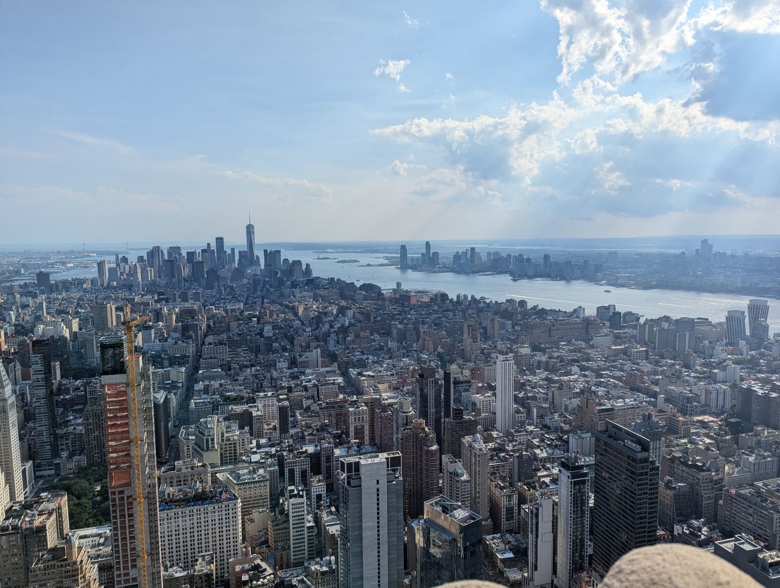 Manhattan from above, looking north.