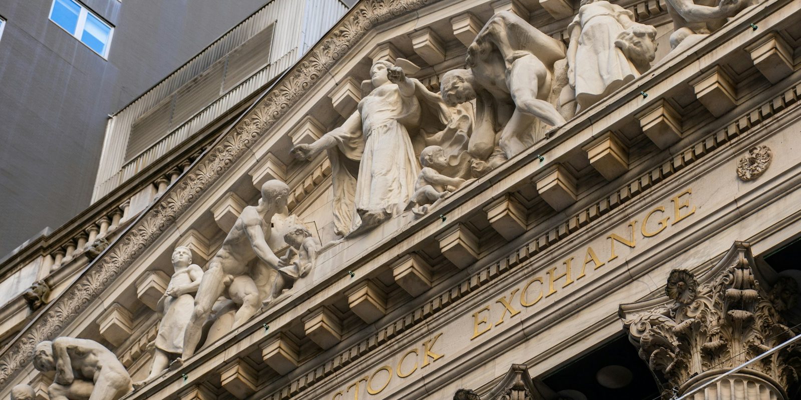 The facade of the New York Stock Exchange.