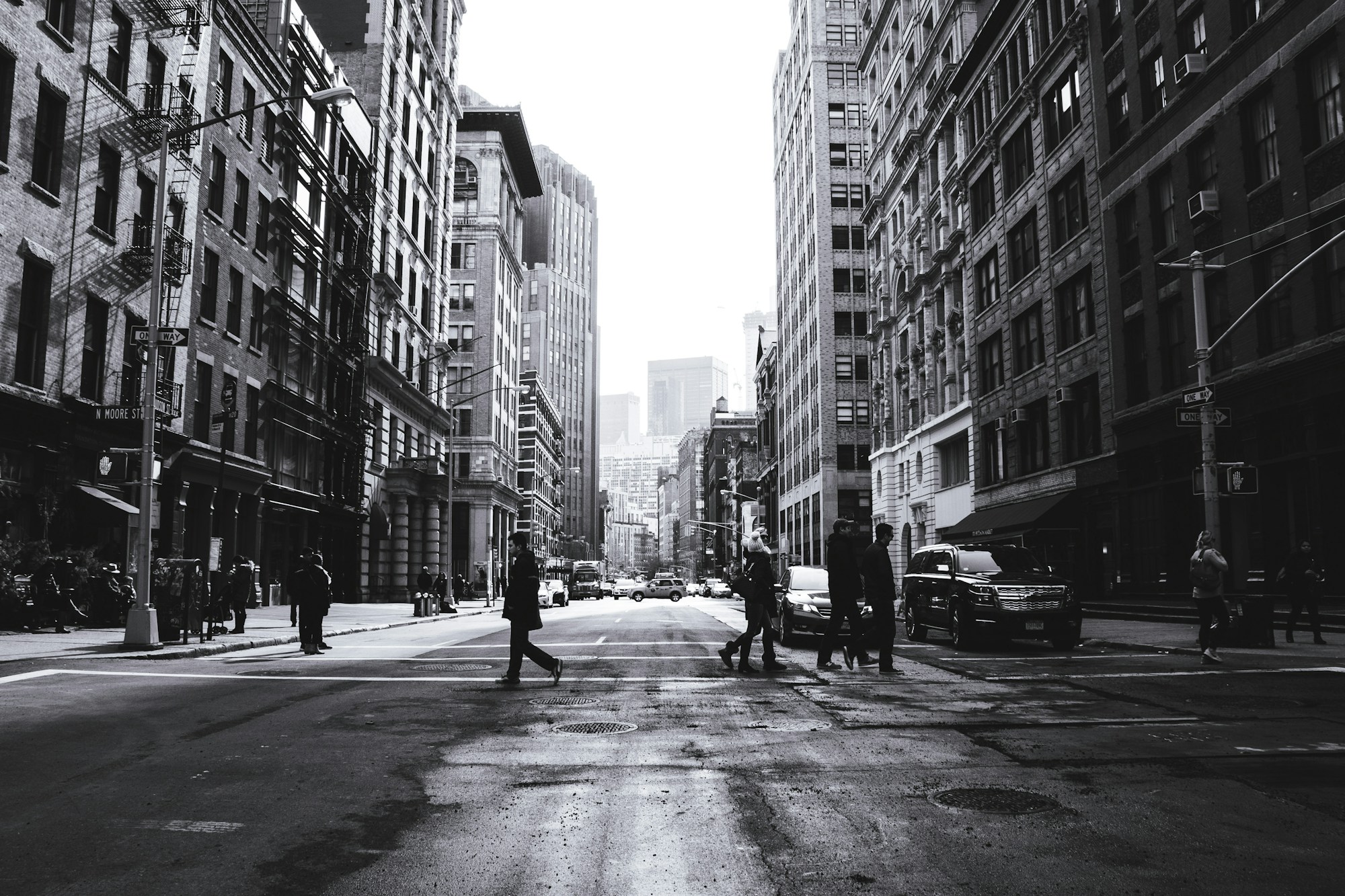 A crossing in Manhattan.